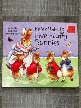 💞 Five Fluffy Bunnies Tactile Counting Board Book